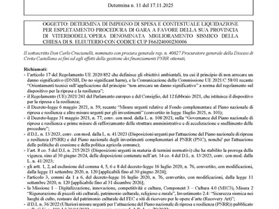 Determina n.11 - PNRR